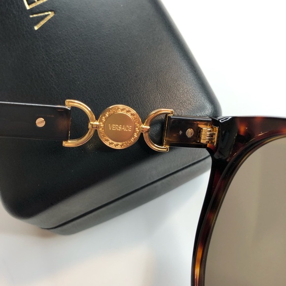 Versace VE4442 Women’s Tortoise Sunglasses with Medusa Logos at Temples ~ BNIB! - Picture 6 of 10